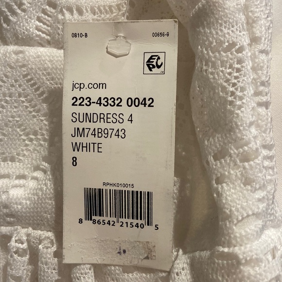 NWT B. Smart White Lace Sundress size 8 - Picture 5 of 5